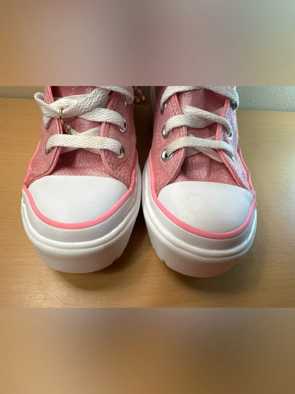 Converse Chuck Taylor Lugged Lift Pink Canvas High Sneaker Kids Size 4 A05230C